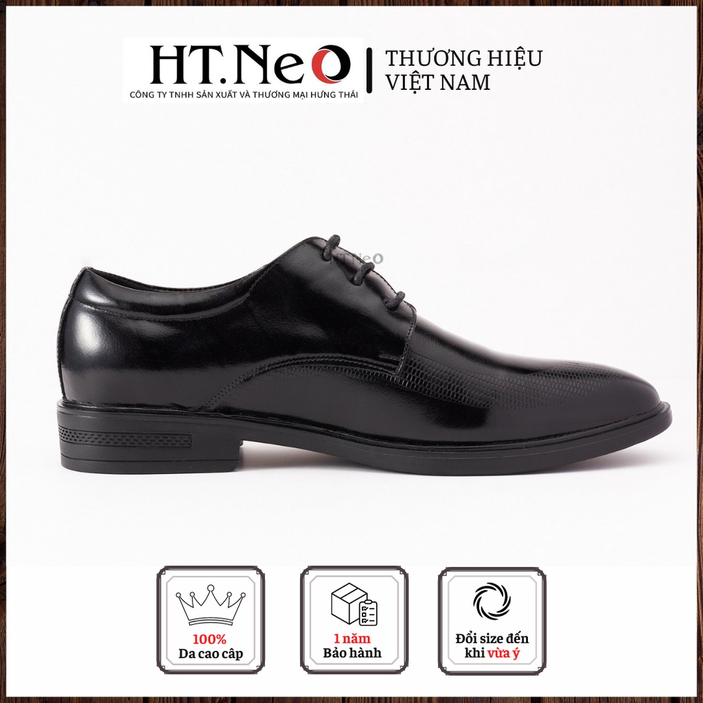 Giày da nam - giày tây nam HT.NEO Da bò chuẩn, đế cao su cực êm, mẫu thiết kế quý phái dành cho phái mạnh GT160