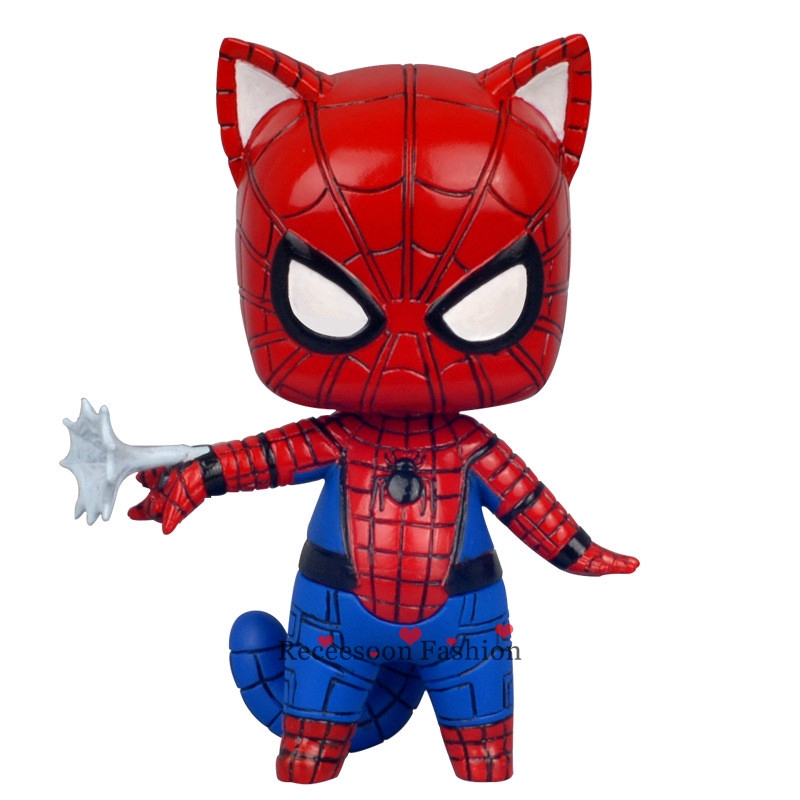 Tượng mô hình nhân vật Spider Man phong cách chibi