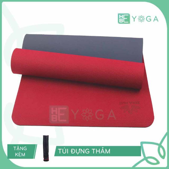 [HCM - Tặng kèm túi] Thảm Tập Yoga - Gym TPE 2 lớp dày 8ly. Thảm Yoga Mềm Mại - Êm Ái