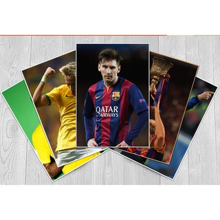 Poster ảnh cầu thủ Ronaldo - Messi - Neymar