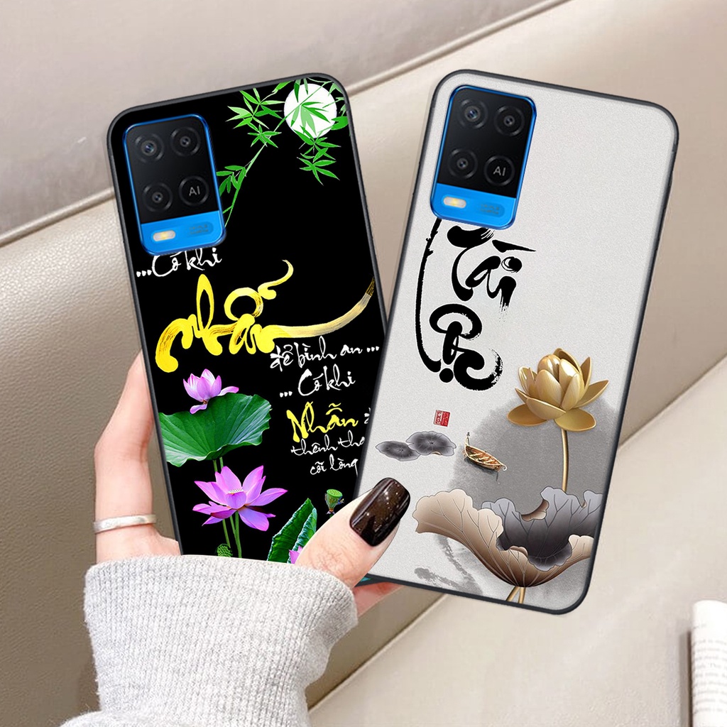 Ốp lưng Oppo A54 in hình chữ tài chữ lộc, Cha Mẹ, bình an SIÊU ĐẸP