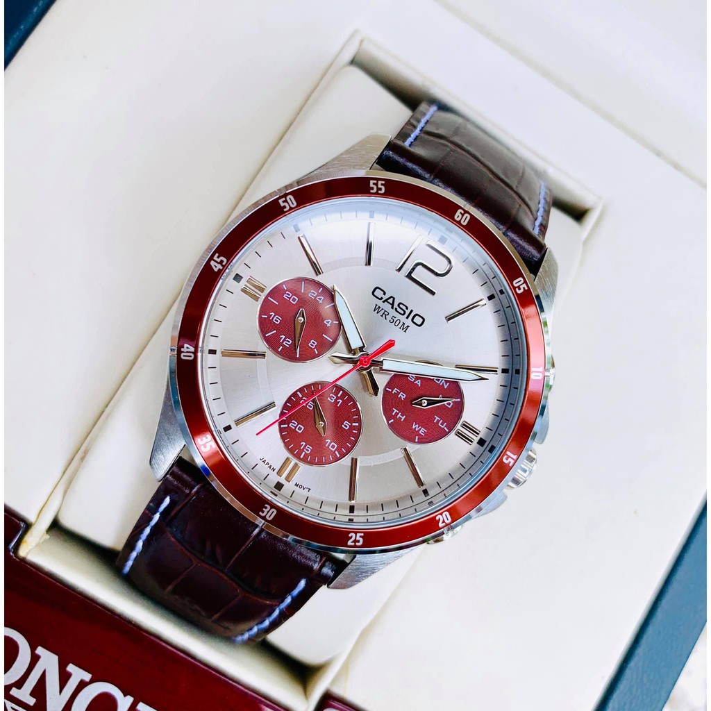 Đồng hồ nam Casio MTP-1374L-7A1V chính hãng - Chống nước , bảo hành 12 tháng