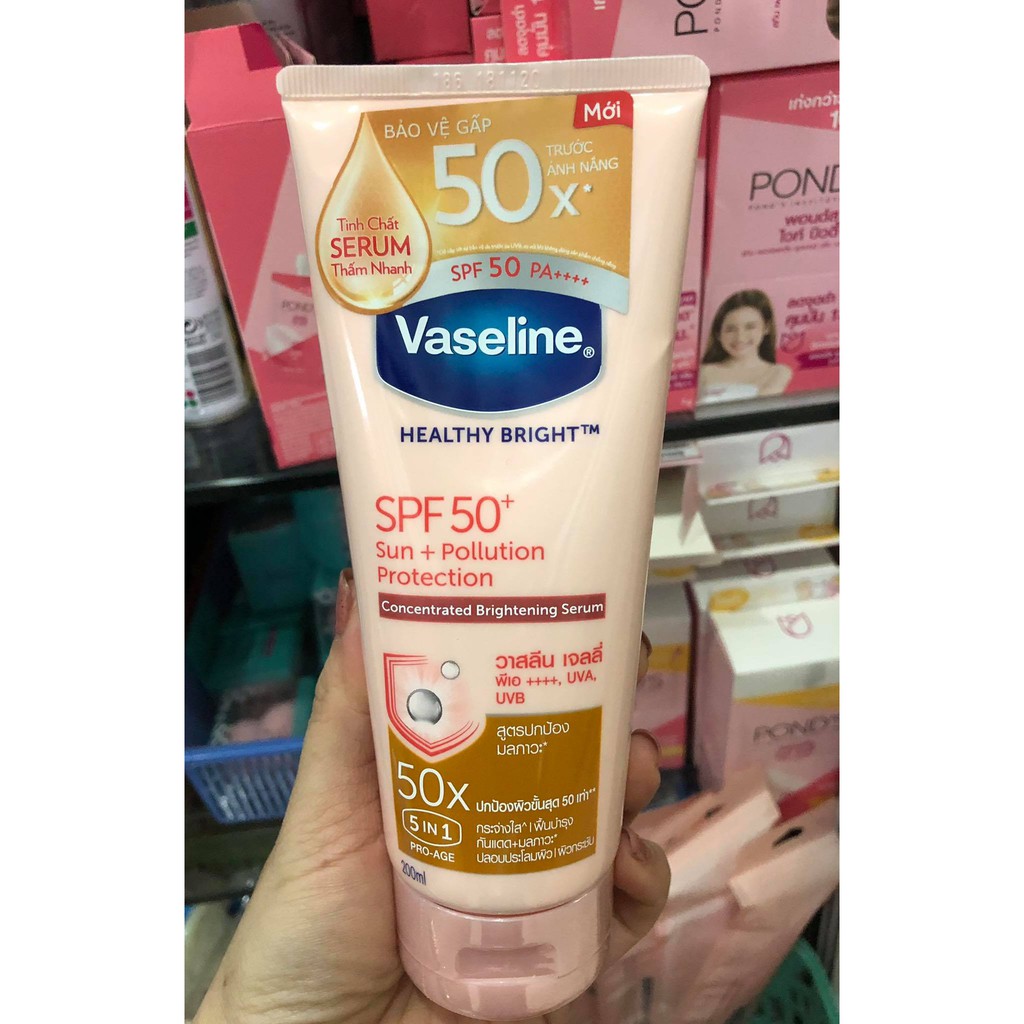 KEM DƯỠNG DA CHỐNG NẮNG VASELINE50X SPF 50++