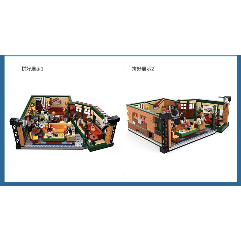 Lắp ráp mô hình A2107 - Xếp hình central perk quán cà phê 1228 mảnh ghép