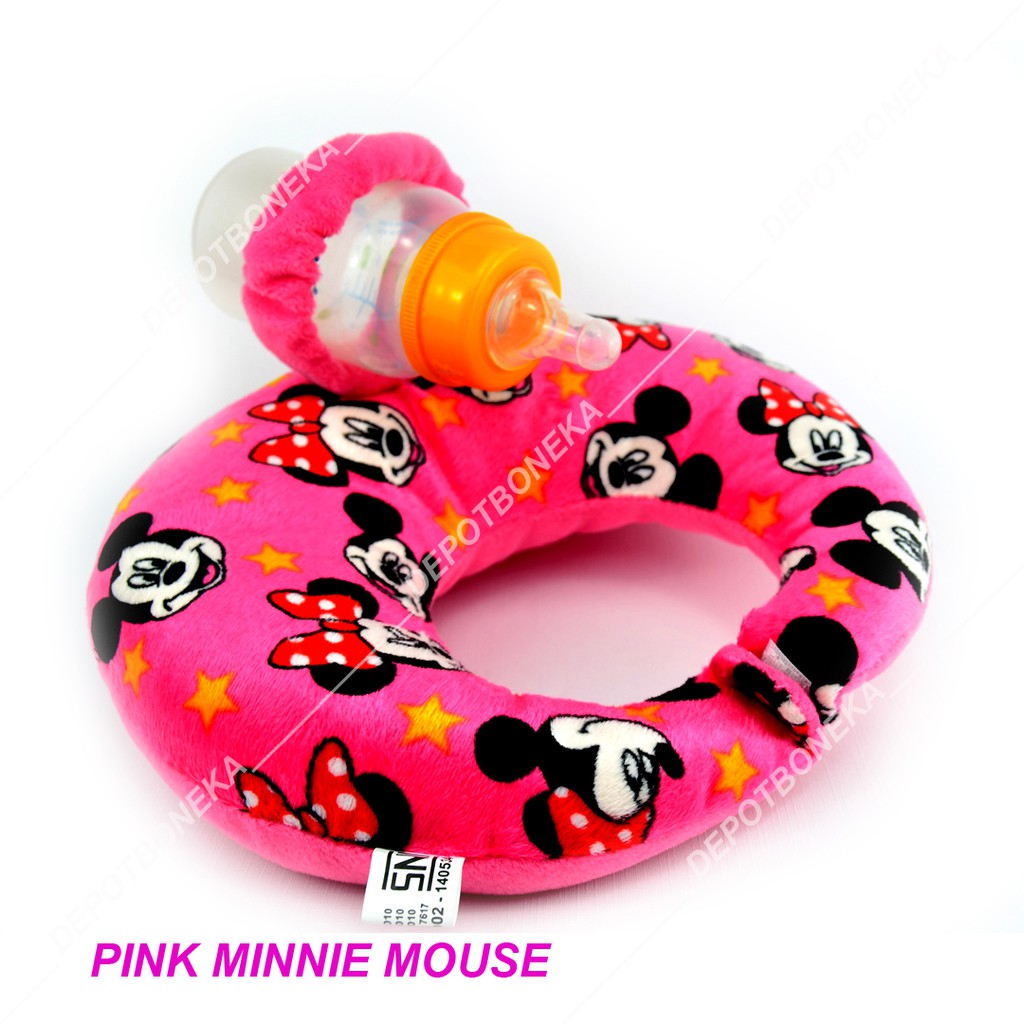 Gối Kê Cổ Đỡ Bình Sữa Hình Hello Kitty Đáng Yêu Cho Bé