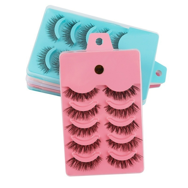 Lông Mi Giả Cong/Dày Tự Nhiên Không Keo Dán 3D Tái Sử Dụng Được