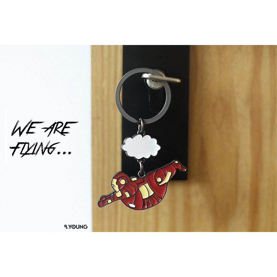 Móc khóa siêu anh hùng bụng bự