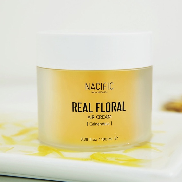 Kem dưỡng ẩm làm sáng da Nacific Real Floral Air Cream Calendula 100ml