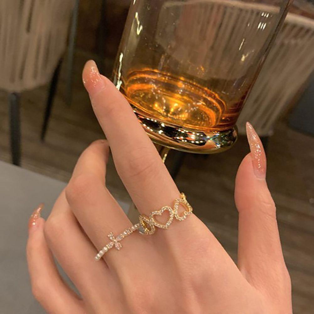 Nhẫn Đeo Tay Kim Loại Thời Trang Hàn Quốc Cho Nữ
