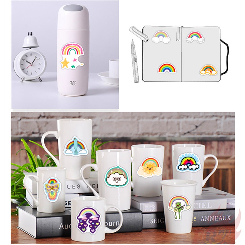 ❉ Xin chào! Cầu Vồng Meet - Sê-Ri Cầu Vồng Encounter 01 Hình Dán ❉ Bộ 50 Miếng Dán Chống Thấm Nước Họa Tiết Thời Trang Dùng Trang Trí