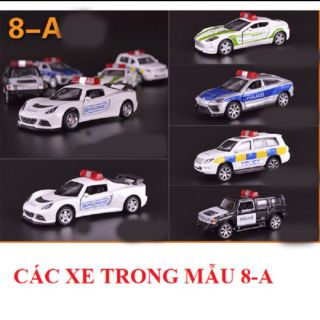 Bộ 5 chiếc xe ô tô cảnh sát đồ chơi