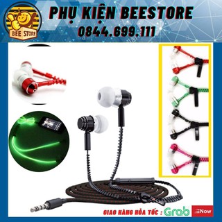 Tai nghe thời trang. tai phone thiết kế dây khóa năng động nhiều màu sắc - Beestore
