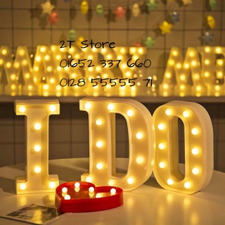 Đèn led chữ cái dùng pin (vui lòng inbox để chọn chữ)