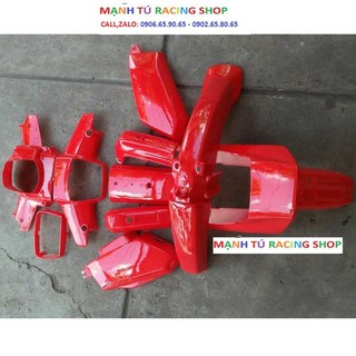 Dàn áo xe máy dream-ii cao cấp màu đỏ cờ