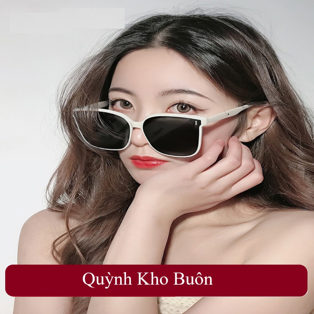 Kính râm nam nữ Cao cấp chống UV400 - Kính mát nam nữ gọng vuông thời trang -G2037