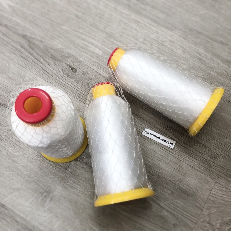 Chỉ cước mảnh 0.10mm - 0.15mm  ko co giãn dùng kết cườm, may vải voan ren