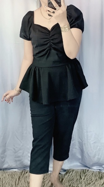Sét quần 9 tất áo tùng xoè Bigsize 60-85 ký