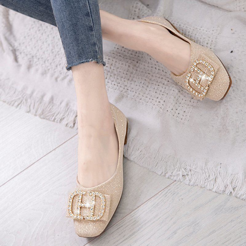 Giày Búp Bê Đế Mềm Mũi Vuông Thời Trang Xuân Hè Dành Cho Nữ 2023