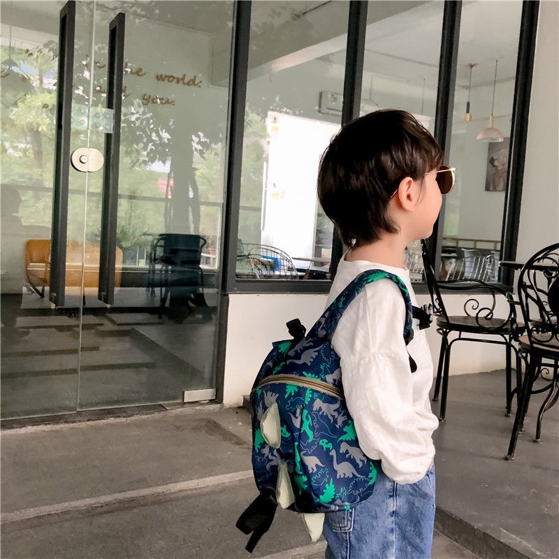 Ba Lô Vải Bố Hình Khủng Long Cho Bé 1-3-5 Tuổi