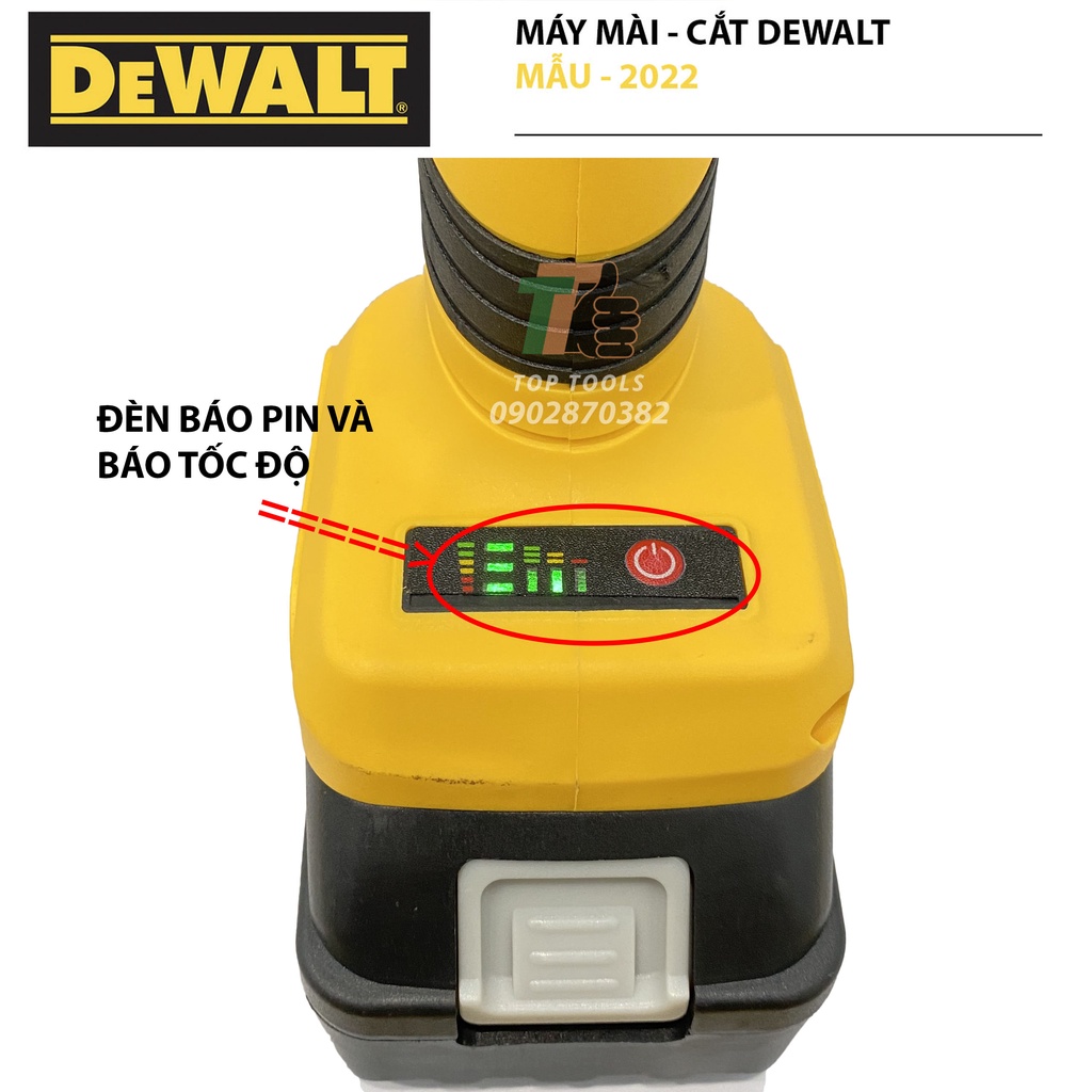 Máy mài pin, Máy cắt Pin sử dụng chân pin thông dụng, lưỡi cắt phổ thông 100mm, Pin10cell ,Động cơ không chổi than