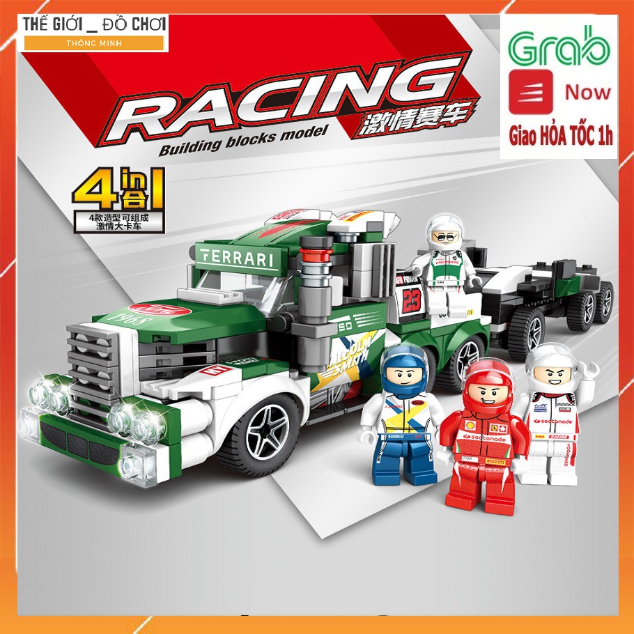 Bộ đồ chơi lego ô tô đua thể thao cao cấp 170 chi tiết+