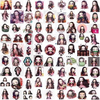 10-50 hình dán Stickers Nezuko Kamado Kimetsu No Yaiba decal (random hình)