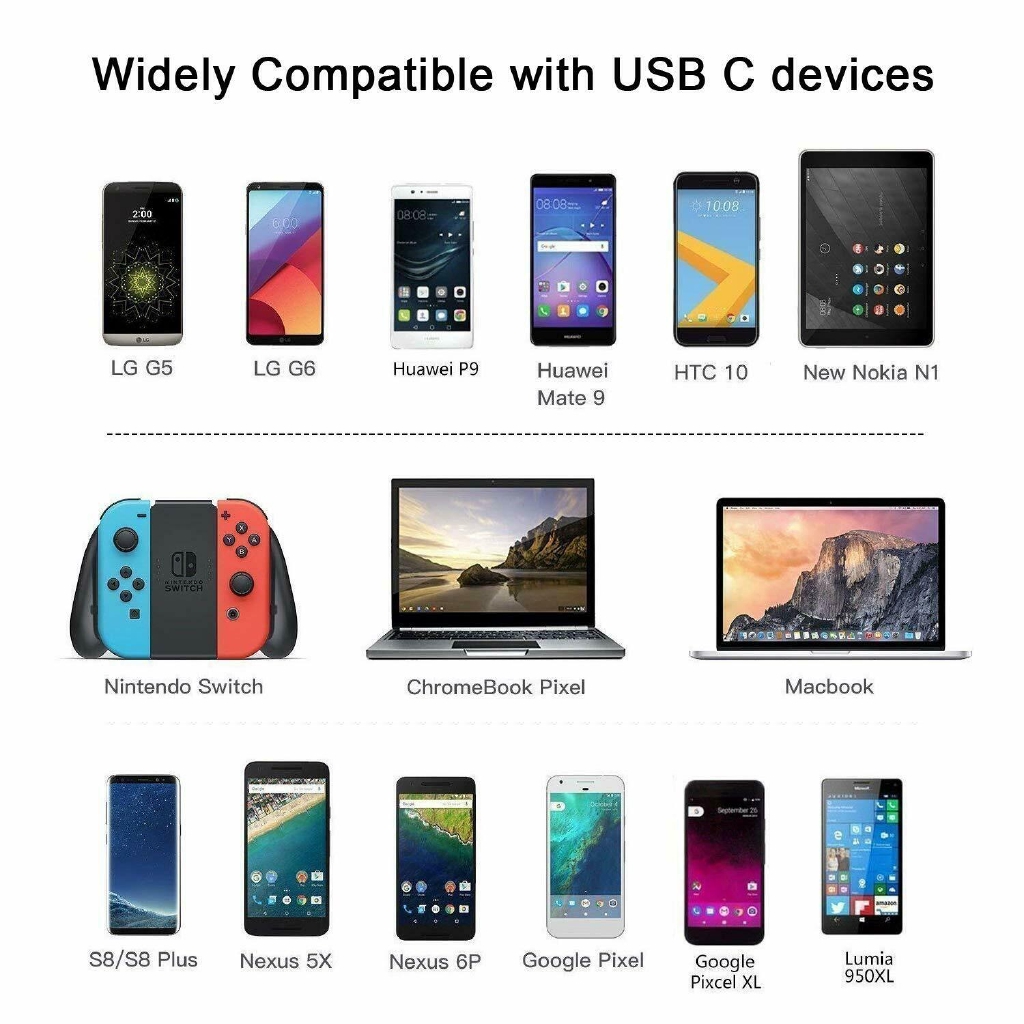 Dây cáp sạc nhanh 3M cho Samsung Galaxy S10 S9 S8 Plus