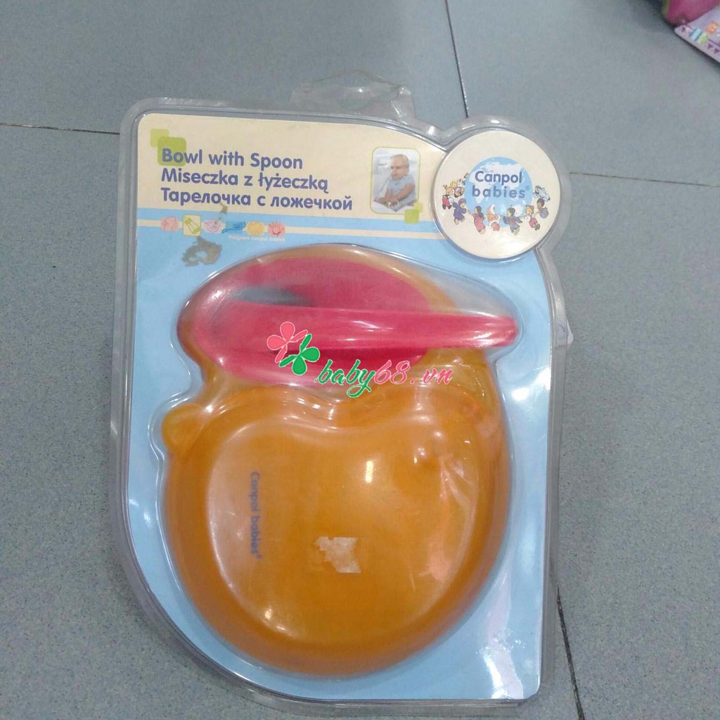 Bát và thìa ăn dặm Canpol