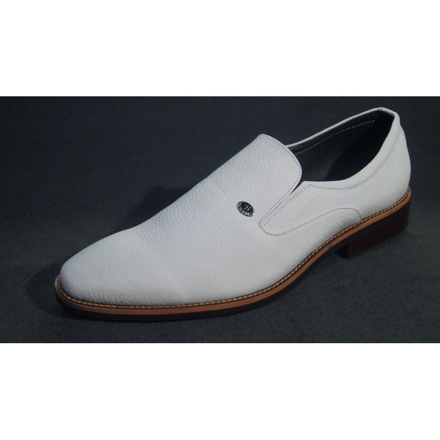 Giày tây nam da trắng da bò thật. Bảo hành 12 tháng.MS: T210