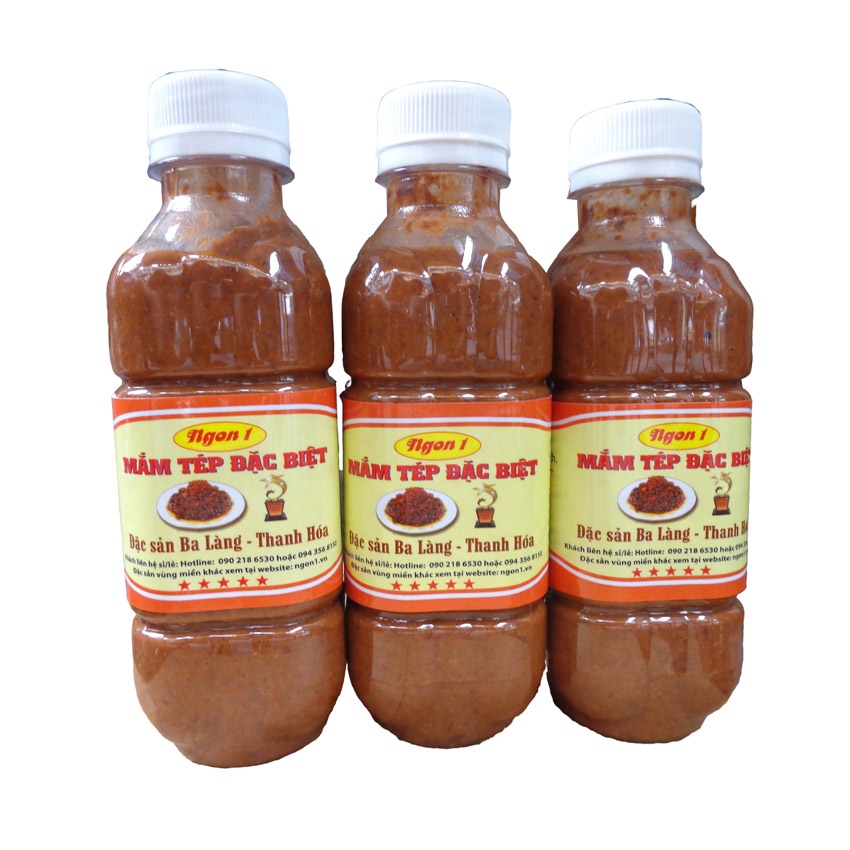 Combo 3 chai mắm tép chưng thịt 300ml - NGON1 - đặc sản mắm tép Ba Làng - Thanh Hóa thơm ngon đặc biệt