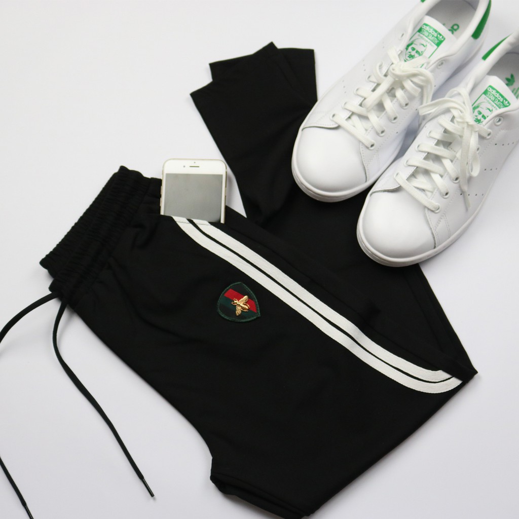 Quần legging kẻ sọc con ong | BigBuy360 - bigbuy360.vn