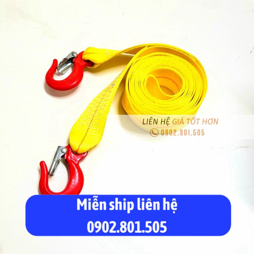 Dây cáp vải cứu hộ ô tô, cáp kéo xe, dây bẹ nâng hàng tải làm việc 1.5 tấn, tải đứt 3 tấn, bản 50mm - Cơ Khí Liên Sơn Kh