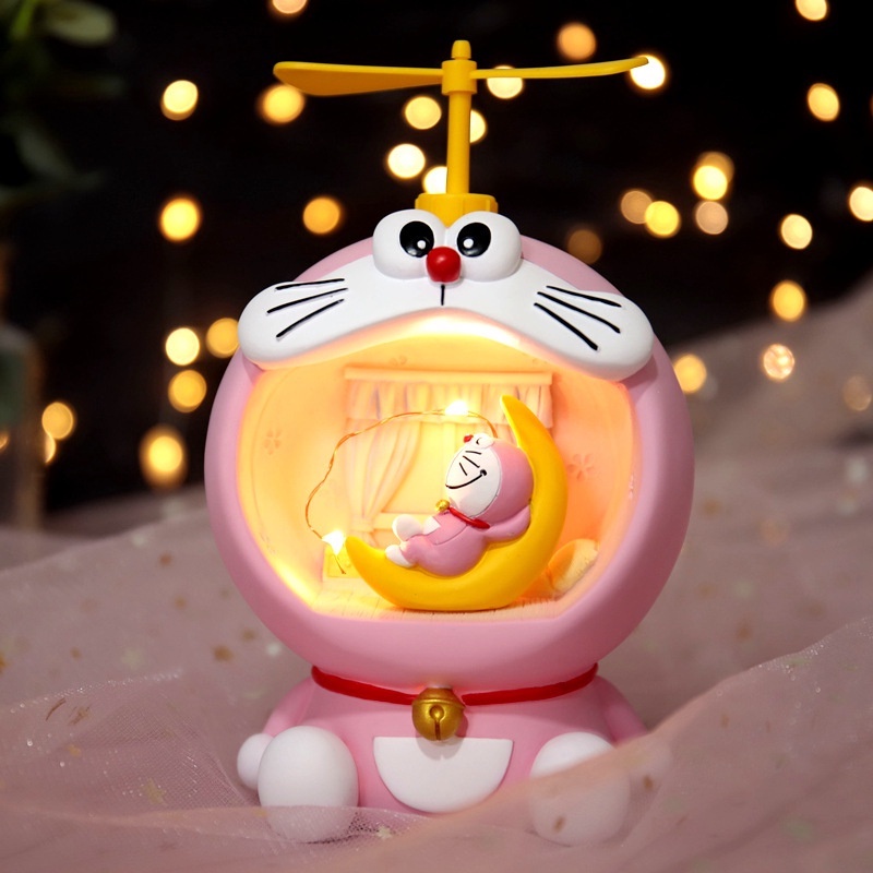 Đèn ngủ DORAEMON siêu dễ thương dùng trang trí phòng ngủ + quà tặng cho bạn Gái