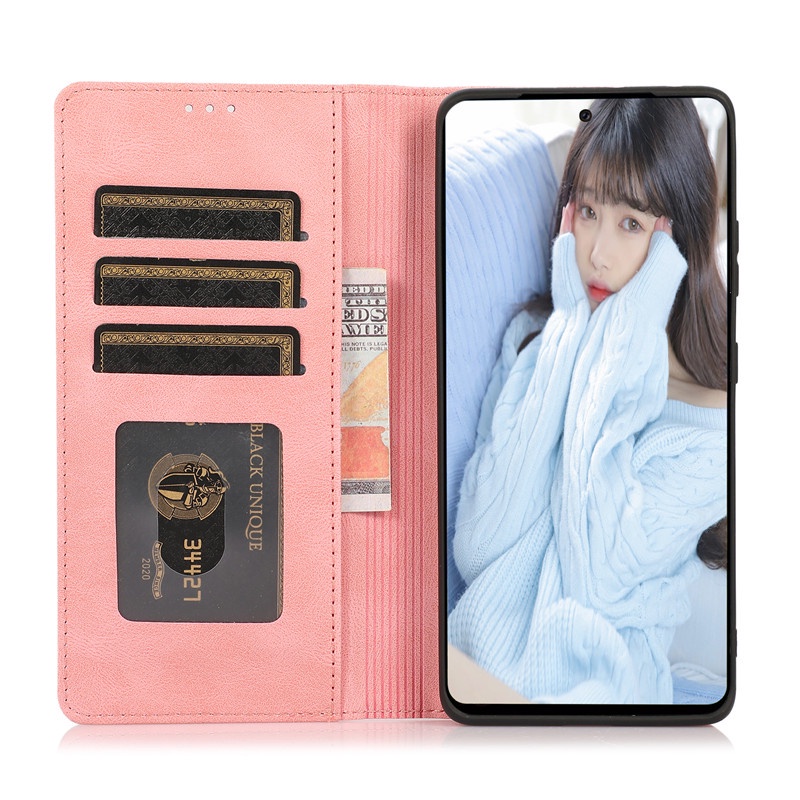 Bao da điện thoại dạng ví có ngăn đựng thẻ bảo vệ toàn diện cho Samsung Galaxy Note 20 Ultra Note 10 S10 Plus
