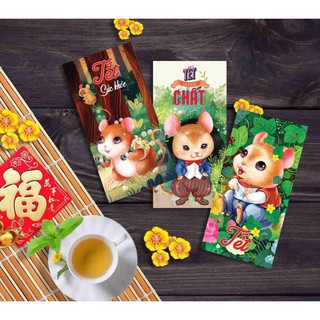 SET 10 BAO LÌ XÌ GIẤY ĐẸP 2018