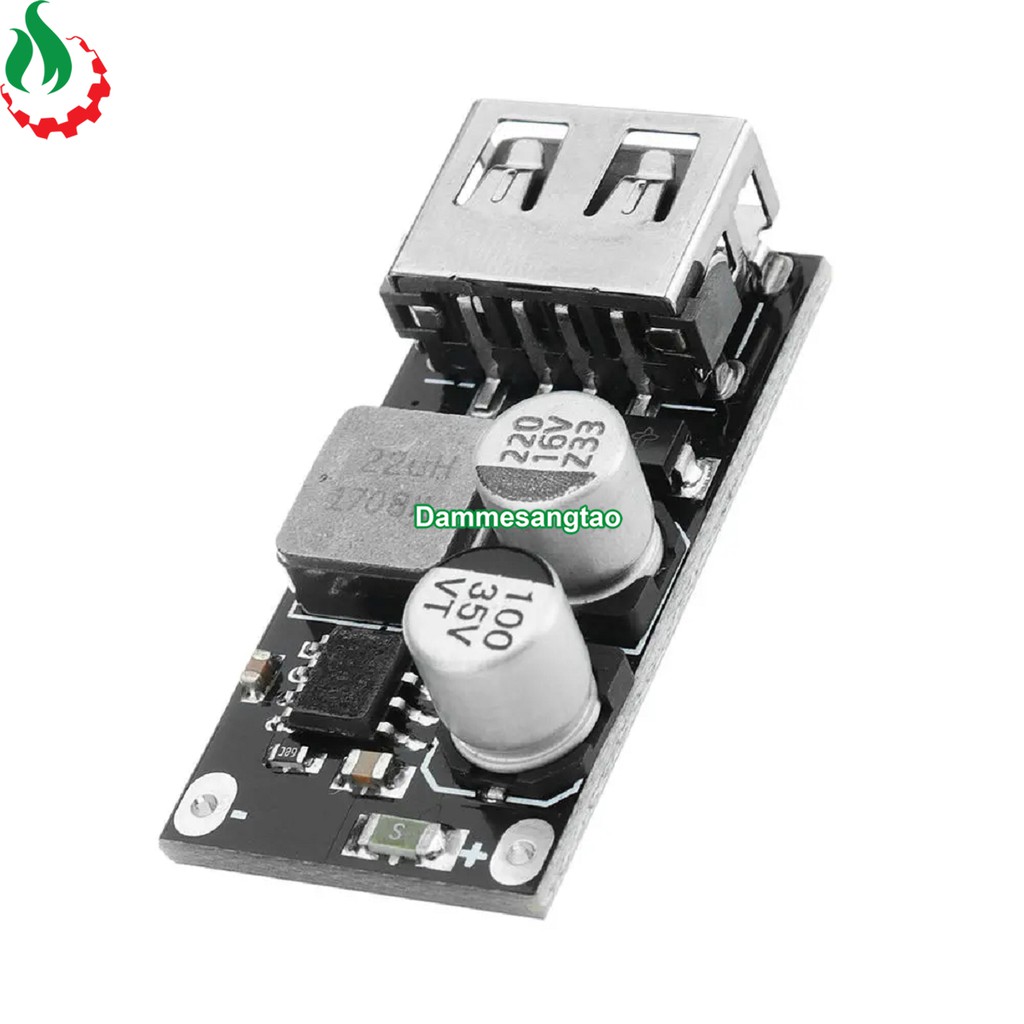 DMST Mạch hạ áp đầu vào 6V-32V đầu ra 5V QC3.0 sạc nhanh