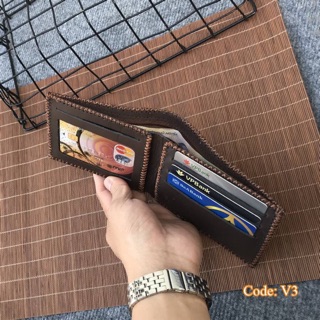 Ví da bò HandMade in vân cá sấu