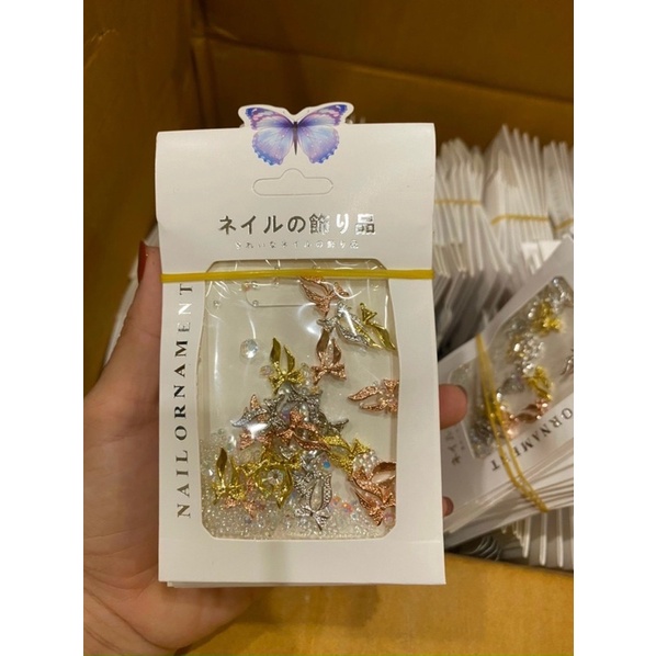Set Charm phụ kiện mix nơ, gấu,thương hiệu