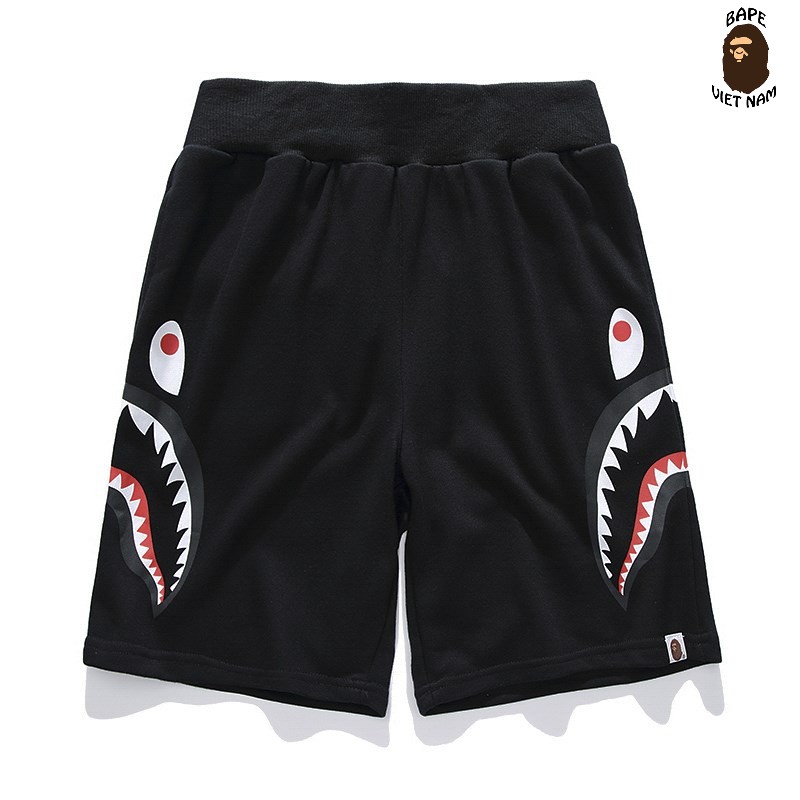 Short Bape Double Shark black, Quần đùi Bape Cá Mập Shark SS2020 Bape Việt Nam