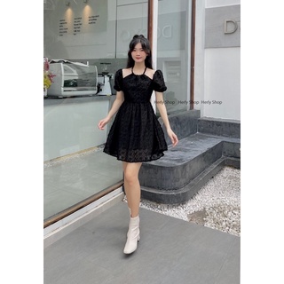 ĐẦM XOÈ CỔ YẾM TAY BỒNG