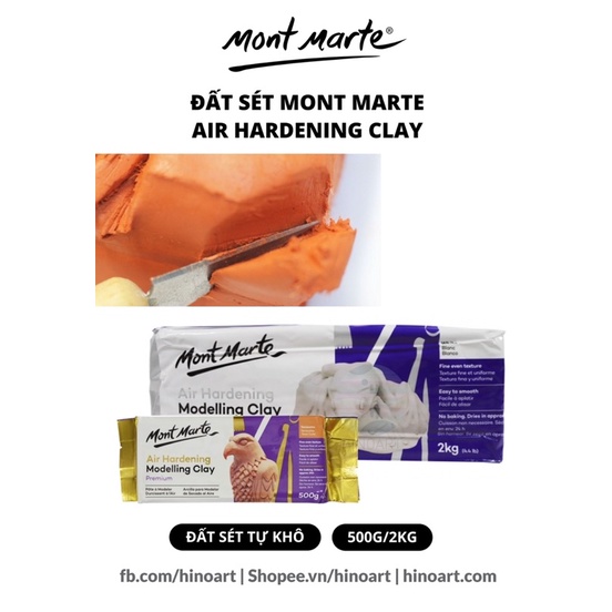 Đất nặn tự khô Mont marte loại 500gr