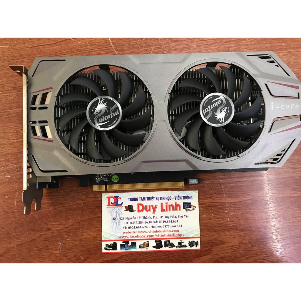 Vga GTX 750ti 2G colorful bảng 2 fan i-cafe 21