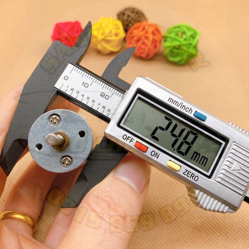 Động cơ giảm tốc 370 - Bánh răng kim loại - DC24V 115 vòng/phút