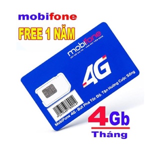 Sim 4g mobifone 1 tháng 4G gói cước MDT250A12T trọn gói 1 năm