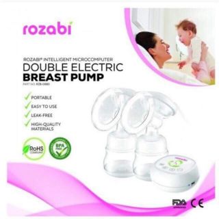 Máy hút sữa điện đôi Rozabi kèm massage 12 cấp độ