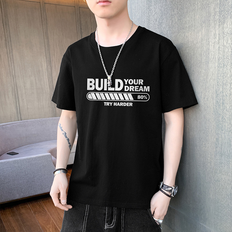 [Mã FASHIONT4MA2 giảm 10K đơn 50K] Áo Thun Nam Tay Ngắn Cổ Tròn Form Rộng Size M-4Xl