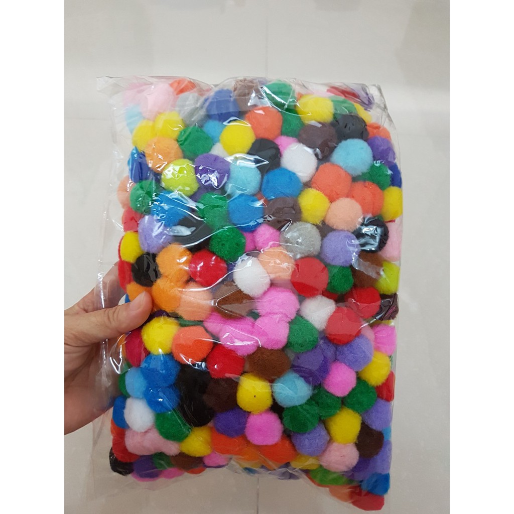 Combo Sỉ 1000 viên Pom pom các size