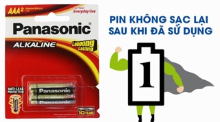 Vỉ 2 viên Panasonic Alkaline AAA/ AA