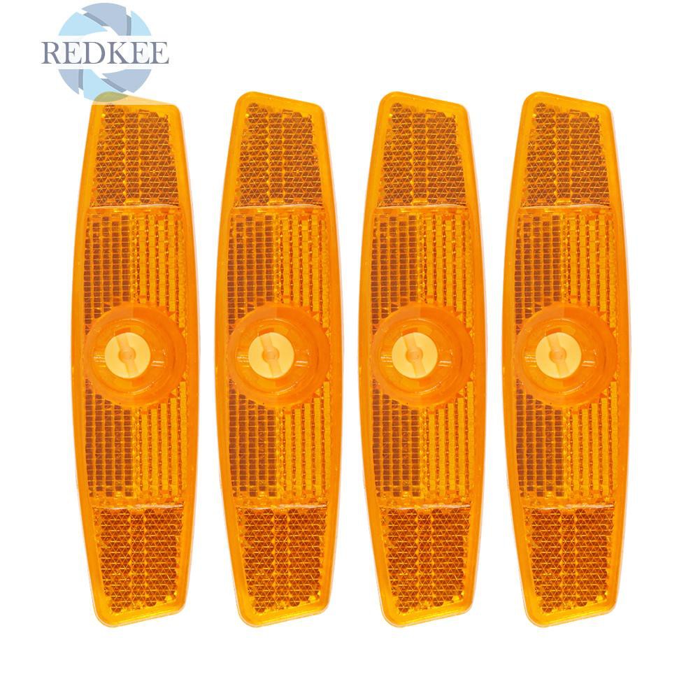 Bộ 4 Miếng Phản Quang Gắn Nan Hoa Xe Đạp Hình Dạng Con Cá Để Cảnh Báo An Toàn