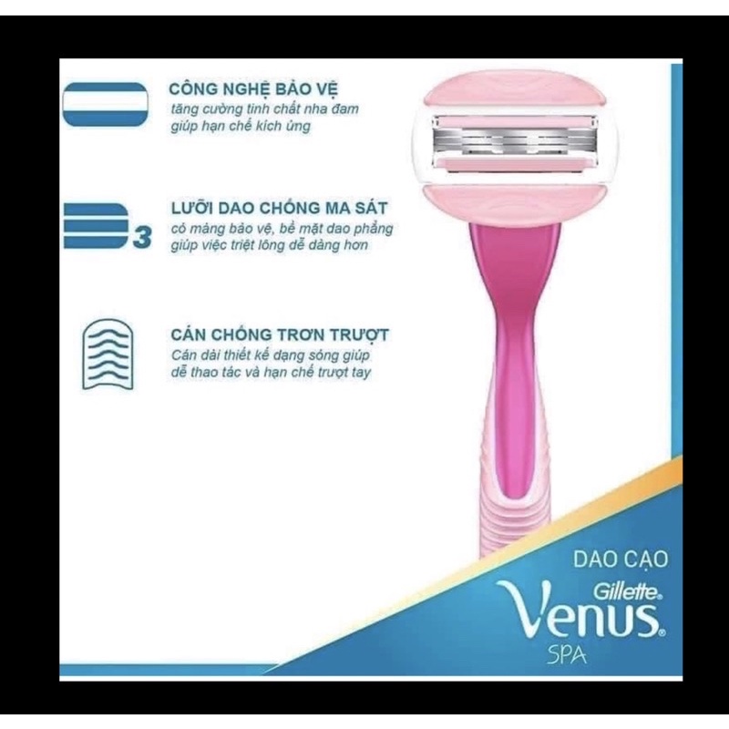 Dao cạo cho nữ Gillette Venus Spa cao cấp